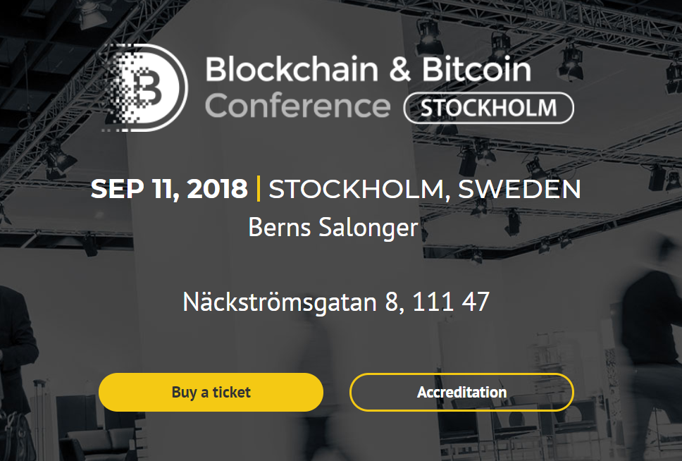 Blockchain & Bitcoin Conference Stockholm Blockchain & Bitcoin Conference Stockholm